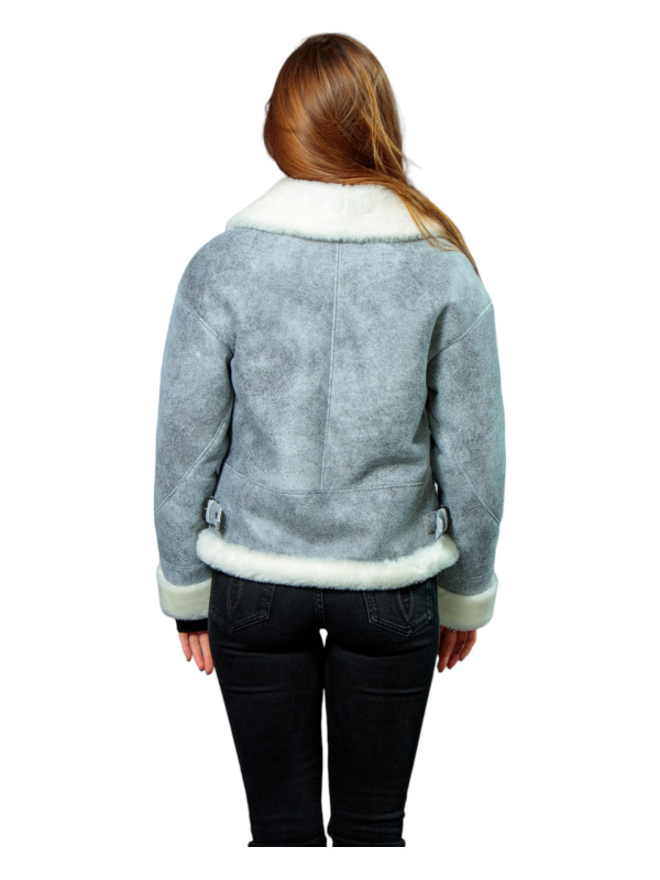 Жіноча дублянка з натуральної овчини 8-10096