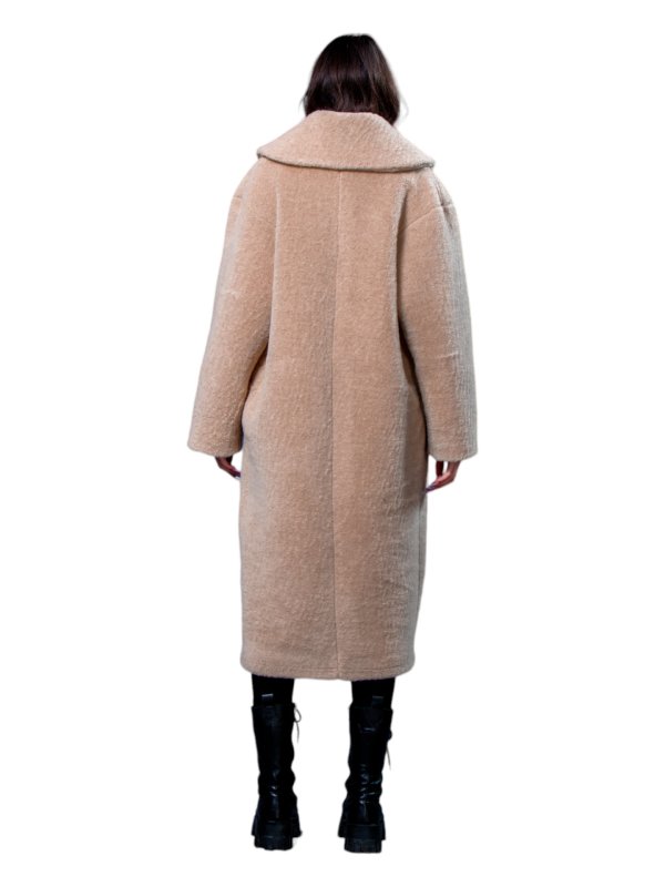 Женская эко шуба из искусственного меха и шерсти 31-522