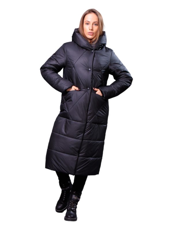 Розпродаж жіночих зимових пуховиків з натуральним чи штучним наповнювачем 36-1308