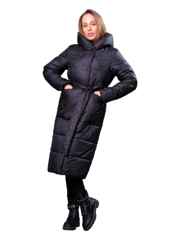 Розпродаж жіночих зимових пуховиків з натуральним чи штучним наповнювачем 36-1308