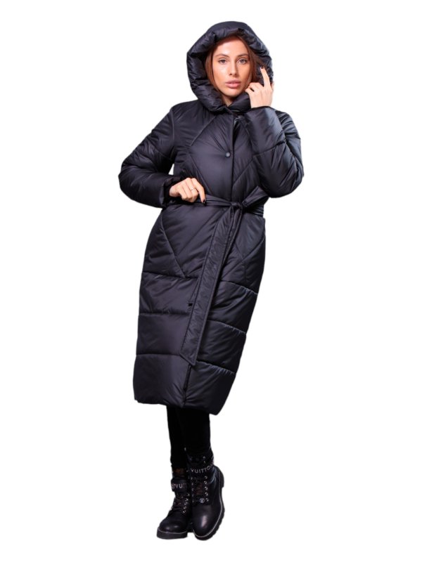 Розпродаж жіночих зимових пуховиків з натуральним чи штучним наповнювачем 36-1308
