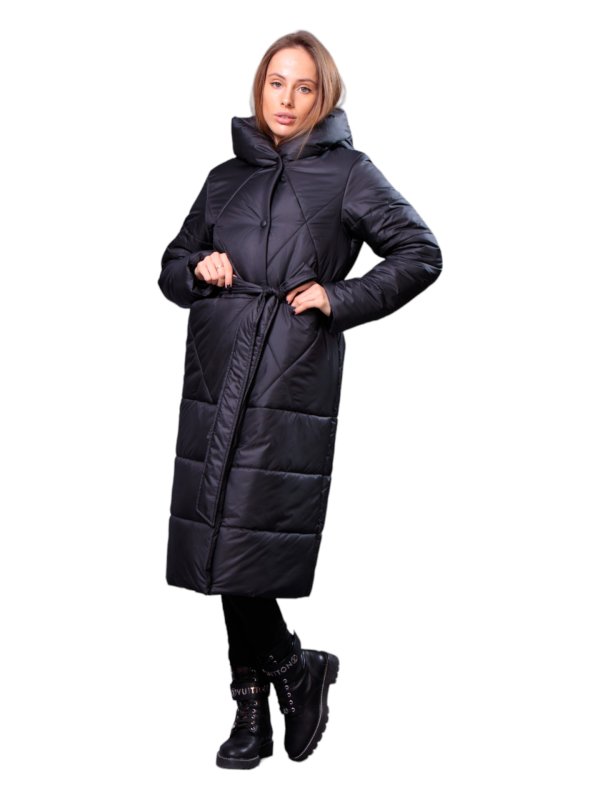 Розпродаж жіночих зимових пуховиків з натуральним чи штучним наповнювачем 36-1308