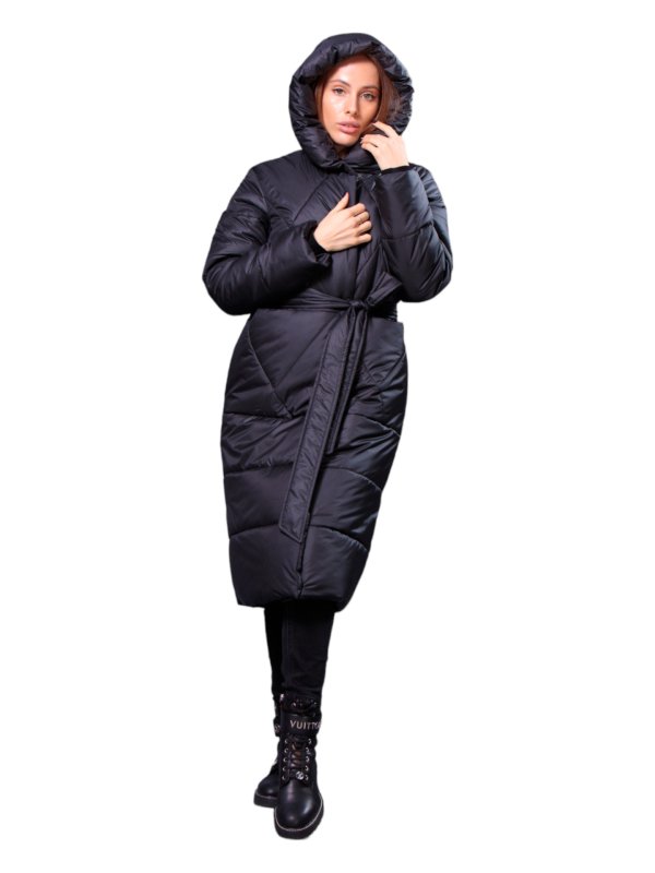 Розпродаж жіночих зимових пуховиків з натуральним чи штучним наповнювачем 36-1308