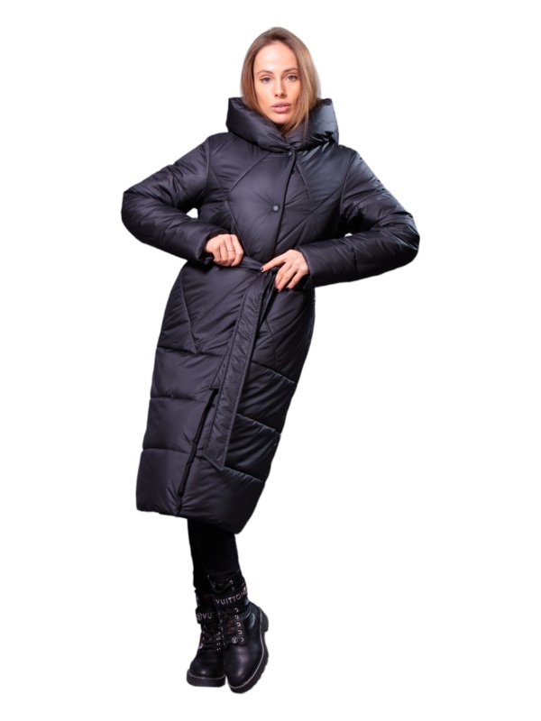 Розпродаж жіночих зимових пуховиків з натуральним чи штучним наповнювачем 36-1308