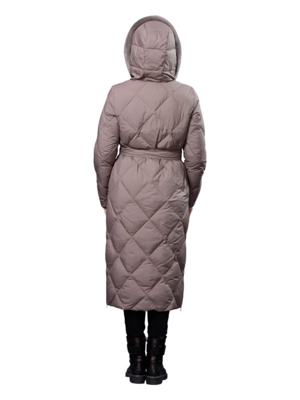 Жіночий зимовий пуховик з натуральним або штучним наповнювачем 36-1289