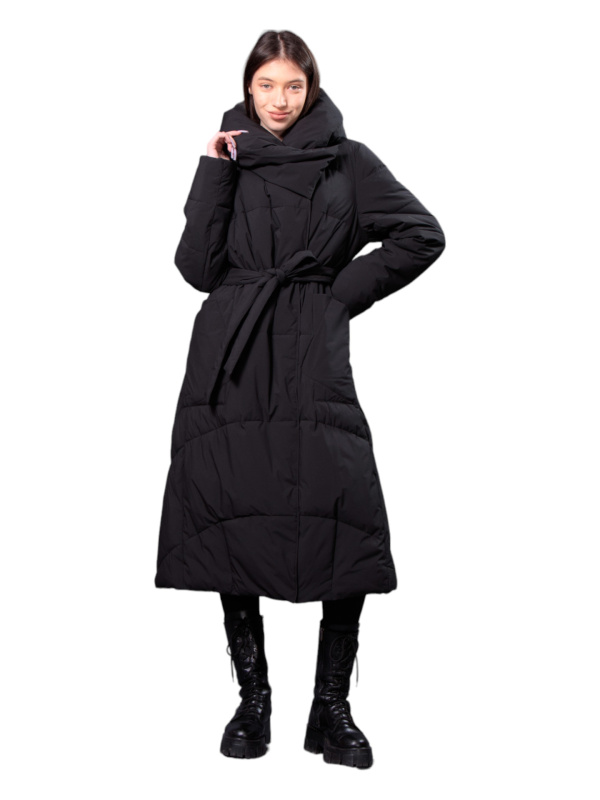 Жіночий зимовий пуховик з натуральним або штучним наповнювачем 36-1331