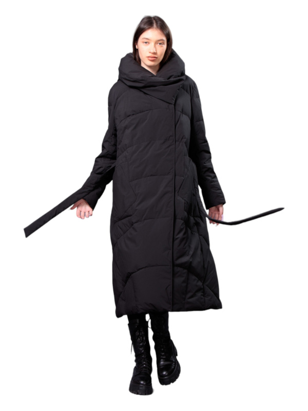 Жіночий зимовий пуховик з натуральним або штучним наповнювачем 36-1331