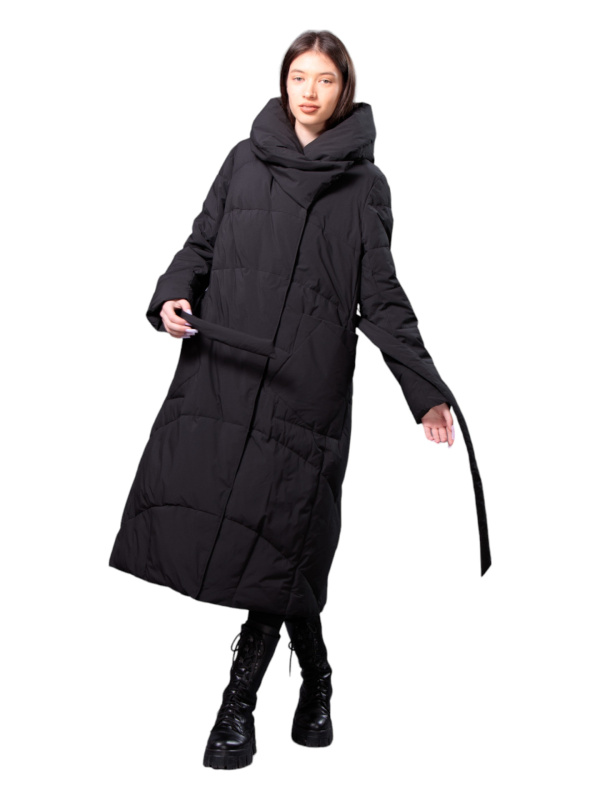 Жіночий зимовий пуховик з натуральним або штучним наповнювачем 36-1331