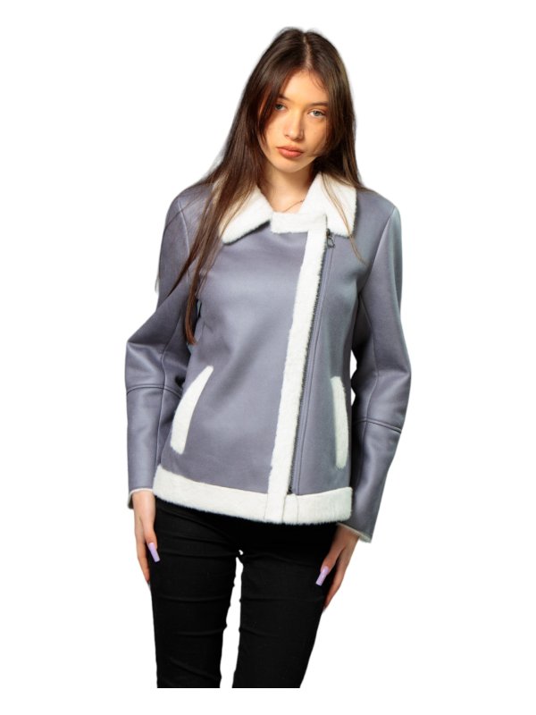 Куртка жіноча демісезонна з еко-шкіри 47-61