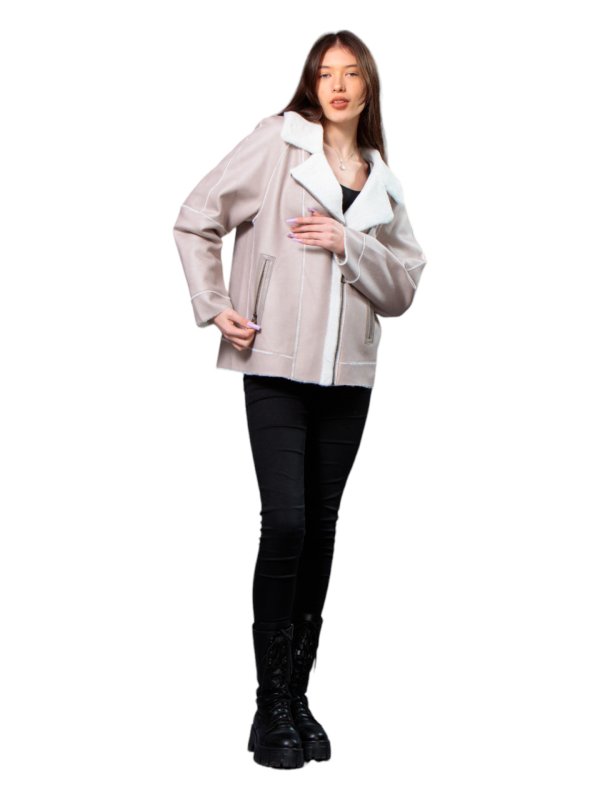 Куртка жіноча демісезонна з еко-шкіри 47-47