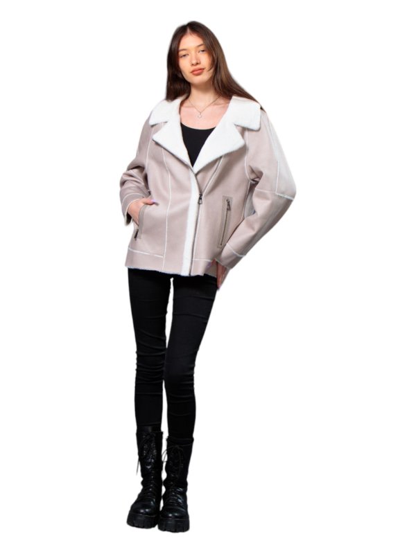 Куртка жіноча демісезонна з еко-шкіри 47-47