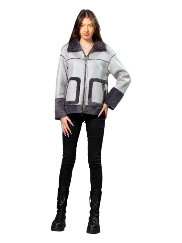 Куртка жіноча демісезонна з еко-шкіри 47-43