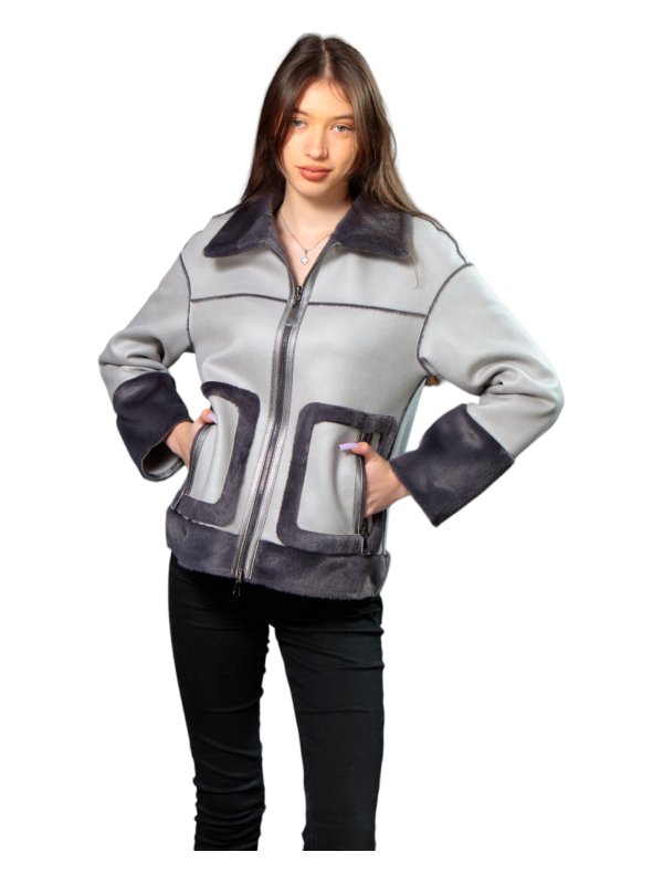 Куртка жіноча демісезонна з еко-шкіри 47-43