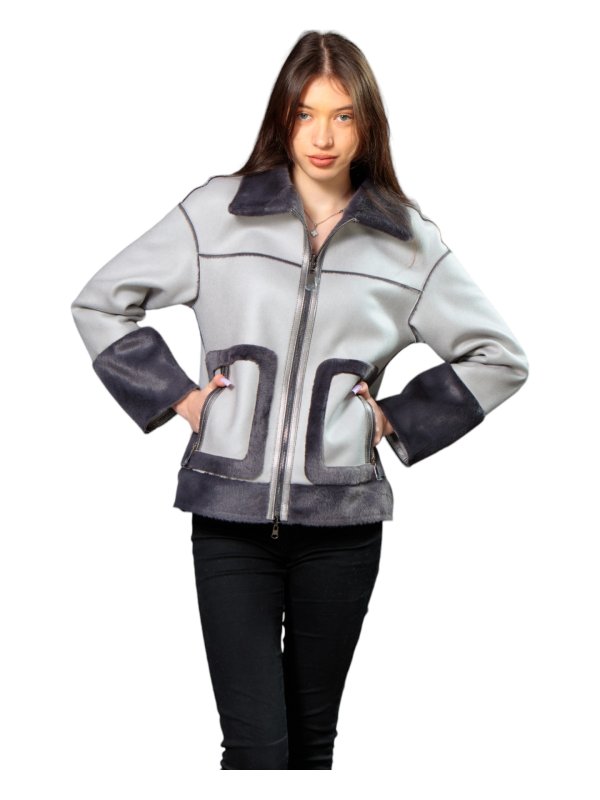 Куртка жіноча демісезонна з еко-шкіри 47-43