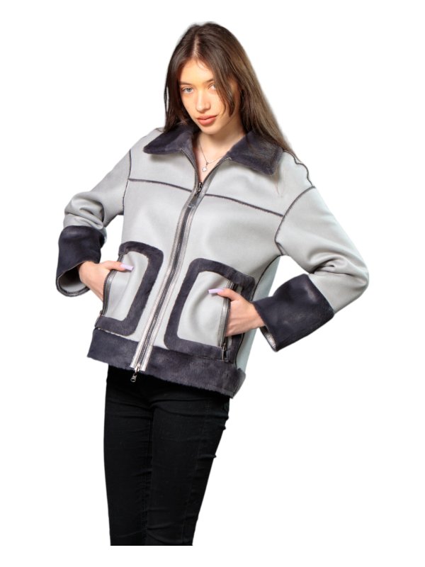 Куртка жіноча демісезонна з еко-шкіри 47-43