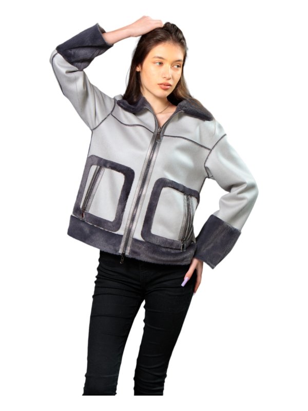 Куртка жіноча демісезонна з еко-шкіри 47-43