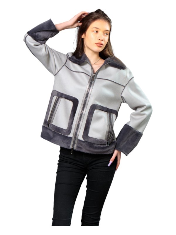 Куртка жіноча демісезонна з еко-шкіри 47-43