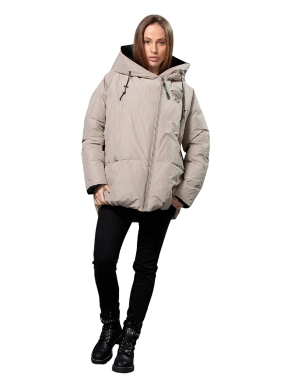 Жіночий зимовий пуховик з натуральним або штучним наповнювачем 36-1325