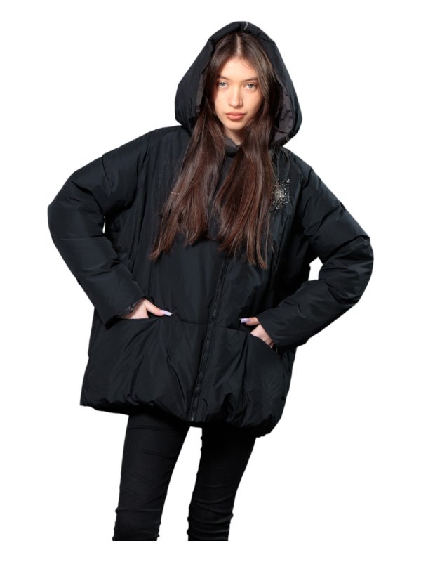 Жіночий зимовий пуховик з натуральним або штучним наповнювачем 36-1359