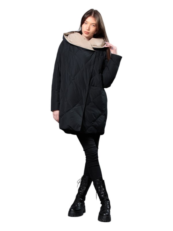 Женский зимний пуховик с натуральным или искусственным наполнителем 36-1241