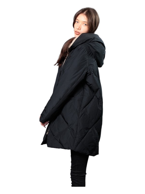 Женский зимний пуховик с натуральным или искусственным наполнителем 36-1241