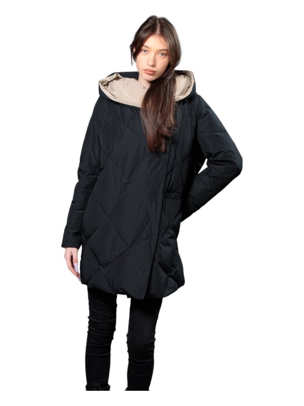 Женский зимний пуховик с натуральным или искусственным наполнителем 36-1241