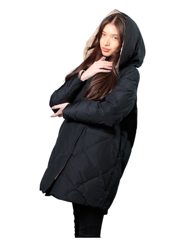 Женский зимний пуховик с натуральным или искусственным наполнителем 36-1241