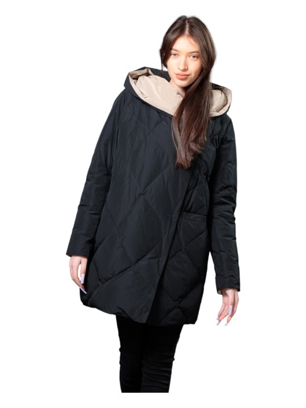 Женский зимний пуховик с натуральным или искусственным наполнителем 36-1241