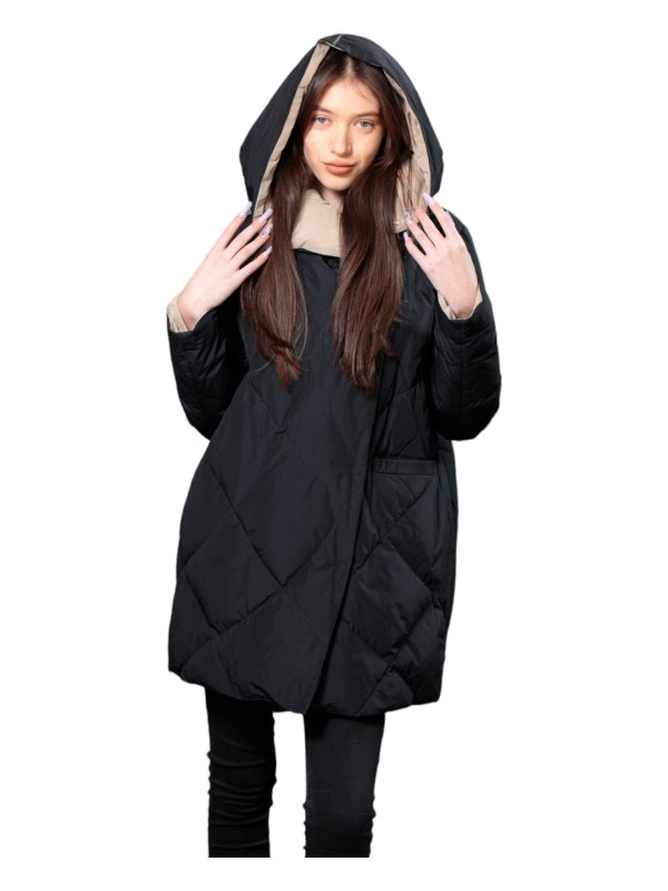 Женский зимний пуховик с натуральным или искусственным наполнителем 36-1241