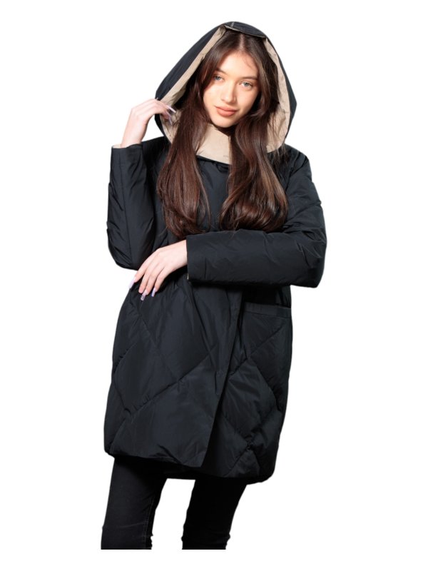 Женский зимний пуховик с натуральным или искусственным наполнителем 36-1241