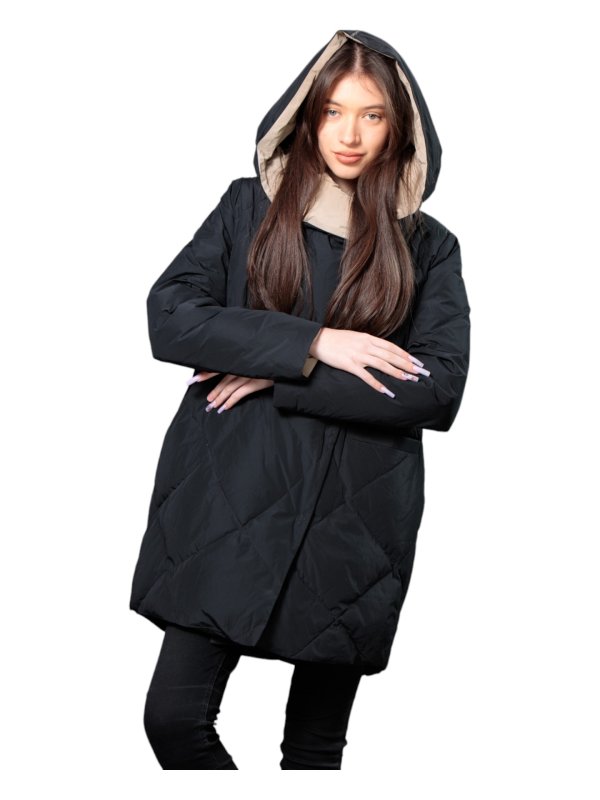 Женский зимний пуховик с натуральным или искусственным наполнителем 36-1241