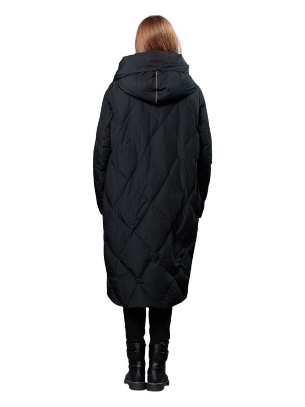 Жіночий зимовий пуховик з натуральним або штучним наповнювачем 36-1426