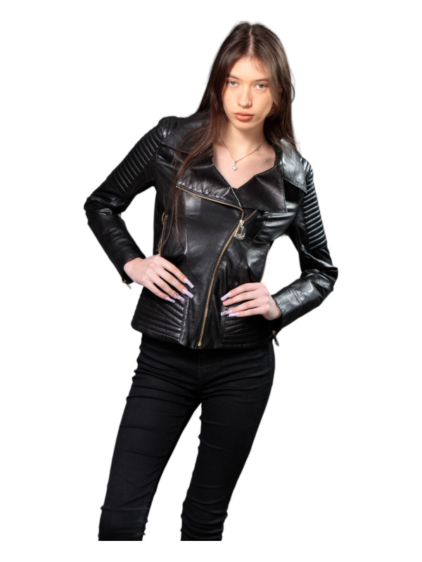 Жіноча шкіряна куртка зі знижкою 18-9533