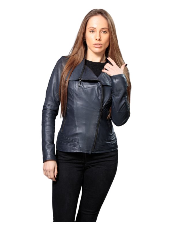 Жіноча шкіряна куртка зі знижкою 18-9542