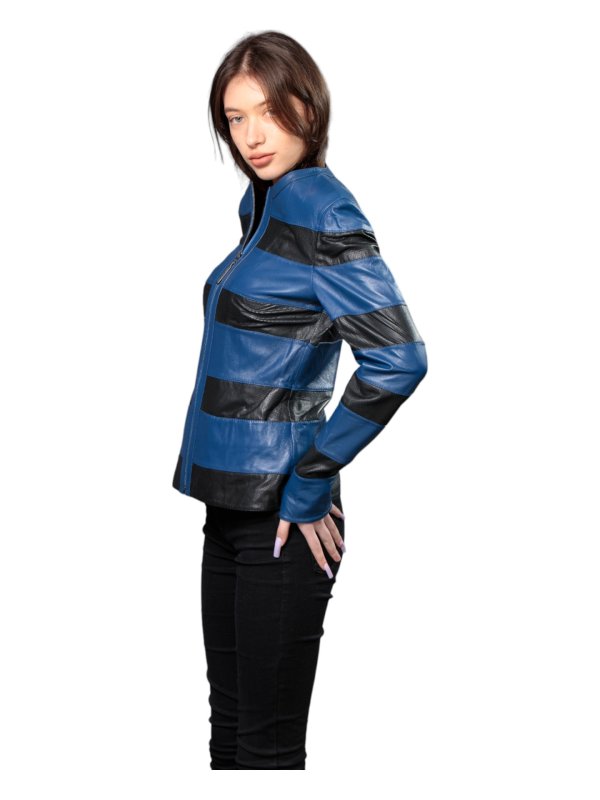 Жіноча шкіряна куртка зі знижкою 18-9618