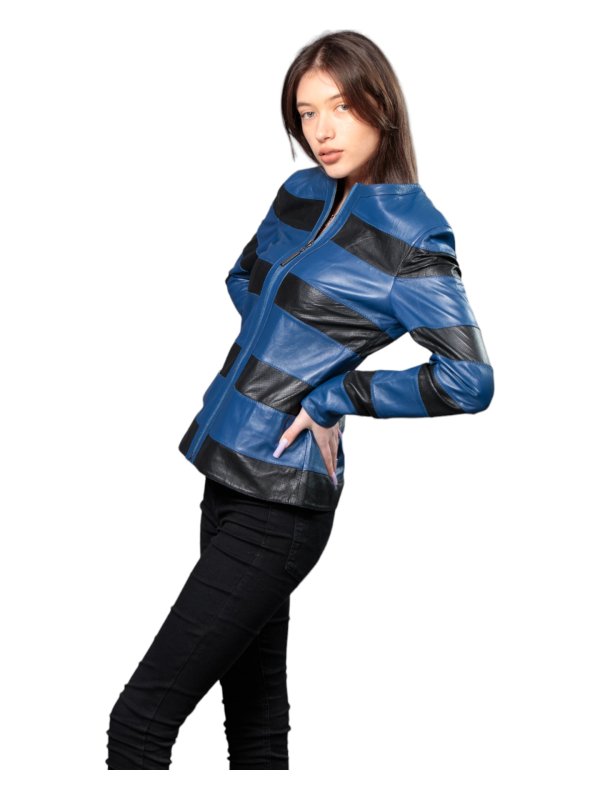 Жіноча шкіряна куртка зі знижкою 18-9618