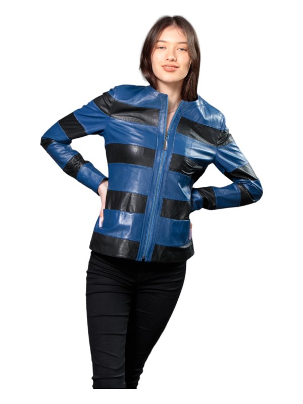 Жіноча шкіряна куртка зі знижкою 18-9618