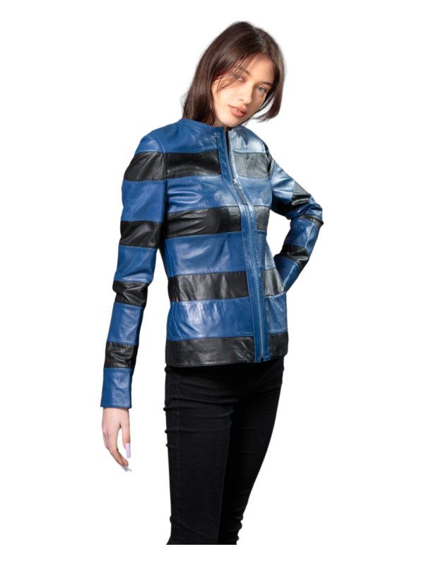 Жіноча шкіряна куртка зі знижкою 18-9618