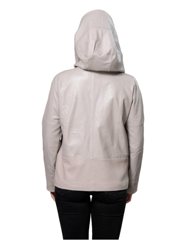 Жіноча шкіряна куртка зі знижкою 18-9485