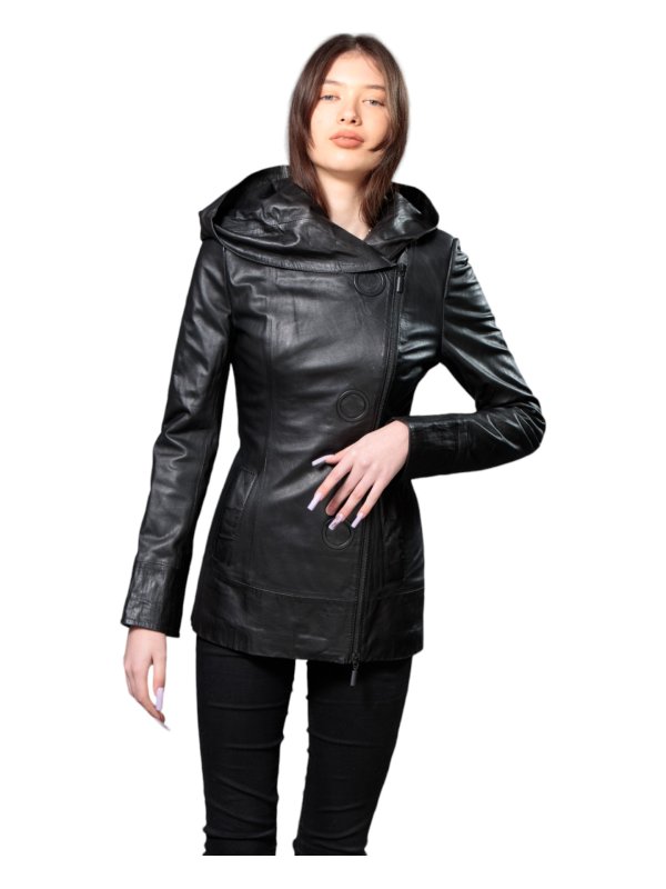 Куртка шкіряна жіноча 18-9621