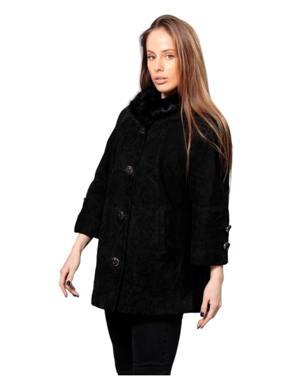 Жіноча шкіряна куртка зі знижкою 18-9524