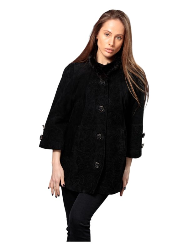 Жіноча шкіряна куртка зі знижкою 18-9524