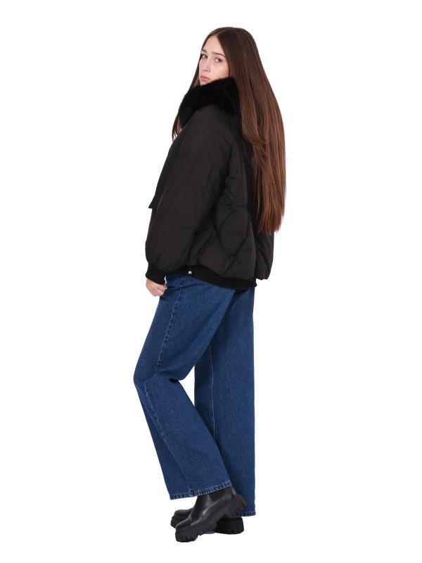Жіночий зимовий пуховик з натуральним або штучним наповнювачем 36-1391