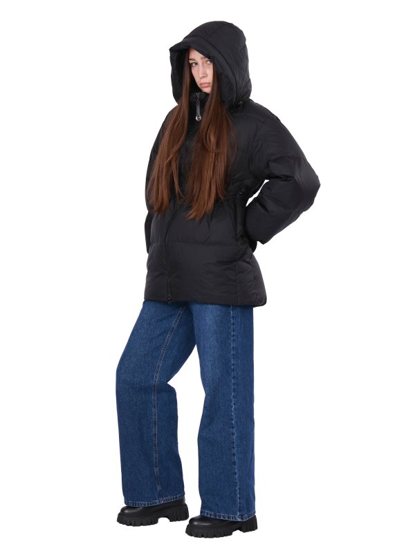 Жіночий зимовий пуховик з натуральним або штучним наповнювачем 36-1408