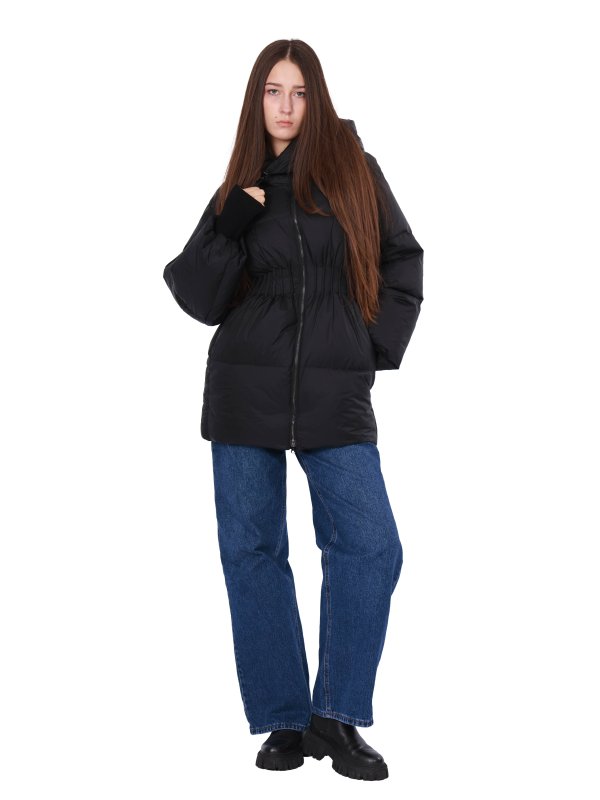 Жіночий зимовий пуховик з натуральним або штучним наповнювачем 36-1408