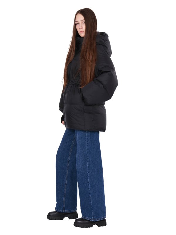 Жіночий зимовий пуховик з натуральним або штучним наповнювачем 36-1408