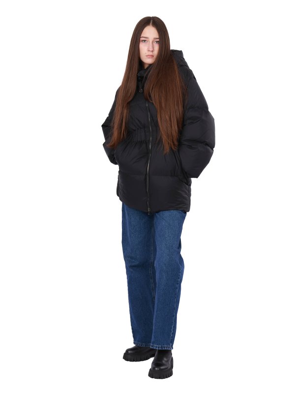 Жіночий зимовий пуховик з натуральним або штучним наповнювачем 36-1408