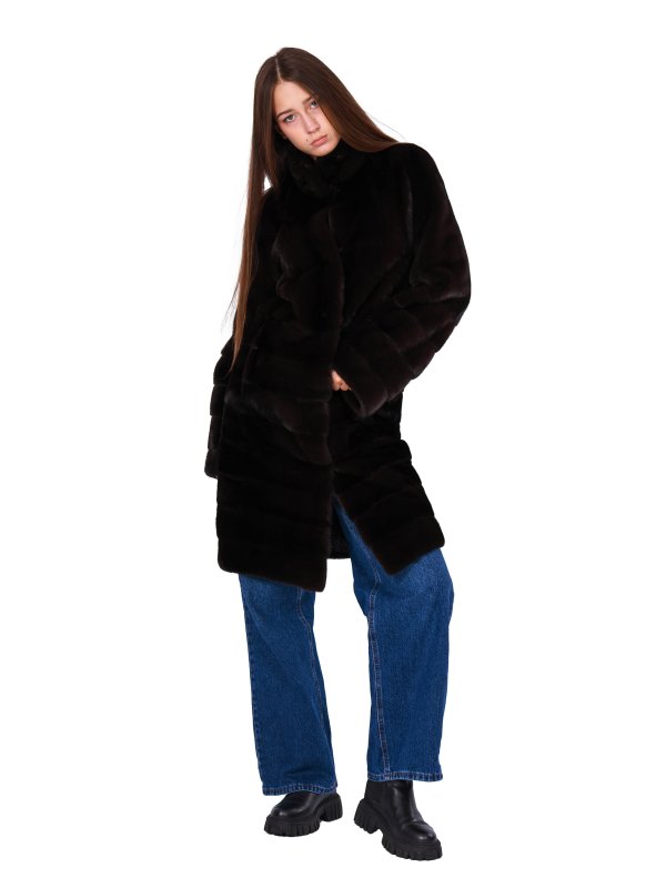 Жіноча норкова шуба 24-2073