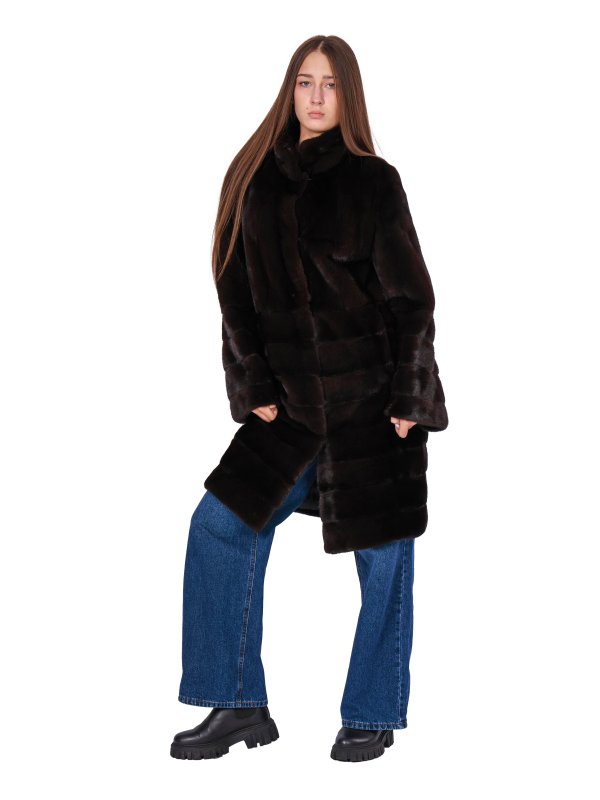 Жіноча норкова шуба 24-2073