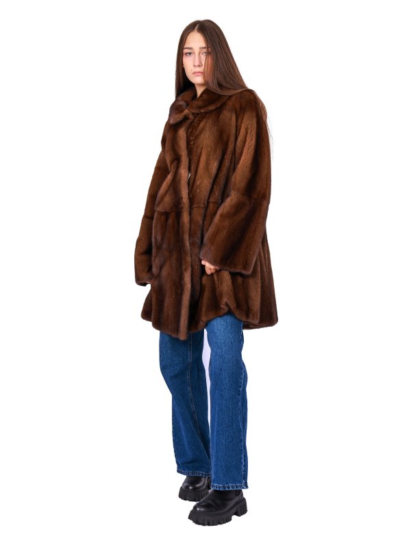 Жіноча норкова шуба 24-2122